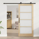 Skydedør ORKDAL 93 x 202 cm Massivt fyrretræ og glas