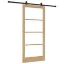 Skydedør ORKDAL 93 x 202 cm Massivt fyrretræ og glas