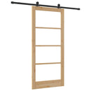 Skydedør ORKDAL 93 x 202 cm Massivt fyrretræ og glas