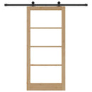 Skydedør ORKDAL 93 x 202 cm Massivt fyrretræ og glas