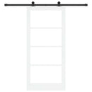 Skydedør ORKDAL 93 x 202 cm Massivt fyrretræ og glas