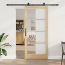 Skydedør ORKDAL 93 x 211 cm Massivt fyrretræ og glas