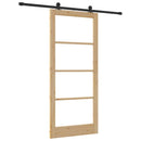 Skydedør ORKDAL 93 x 211 cm Massivt fyrretræ og glas