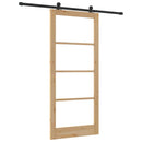 Skydedør ORKDAL 93 x 211 cm Massivt fyrretræ og glas