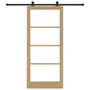 Skydedør ORKDAL 93 x 211 cm Massivt fyrretræ og glas