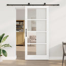 Skydedør ORKDAL 93 x 211 cm Massivt fyrretræ og glas