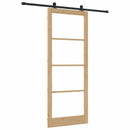 Skydedør ORKDAL 93 x 232 cm Massivt fyrretræ og glas