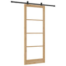 Skydedør ORKDAL 93 x 232 cm Massivt fyrretræ og glas