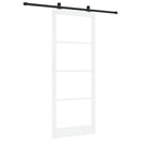 Skydedør ORKDAL 93 x 232 cm Massivt fyrretræ og glas