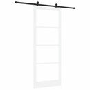 Skydedør ORKDAL 93 x 232 cm Massivt fyrretræ og glas