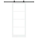 Skydedør ORKDAL 93 x 232 cm Massivt fyrretræ og glas
