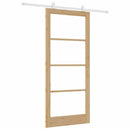 Skydedør ORKDAL 93 x 211 cm Massivt fyrretræ og glas