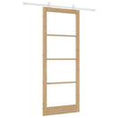 Skydedør ORKDAL 93 x 232 cm Massivt fyrretræ og glas