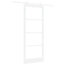 Skydedør ORKDAL 93 x 232 cm Massivt fyrretræ og glas Hvid