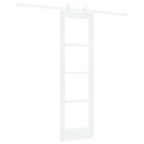 Skydedør ORKDAL 61 x 198,5 cm Massivt fyrretræ og glas Hvid