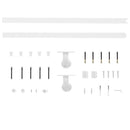 Skydedør ORKDAL 73,5 x 198,5 cm Massivt fyrretræ og glas