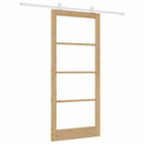 Skydedør ORKDAL 93 x 211 cm Massivt fyrretræ og glas