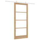 Skydedør ORKDAL 93 x 211 cm Massivt fyrretræ og glas