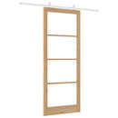 Skydedør ORKDAL 93 x 232 cm Massivt fyrretræ og glas