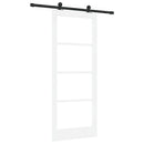Skydedør ORKDAL Hvid 83 x 202 cm Massivt fyrretræ og glas