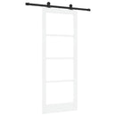 Skydedør ORKDAL Hvid 83 x 211 cm Massivt fyrretræ og glas