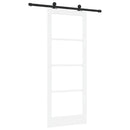 Skydedør ORKDAL Hvid 83 x 211 cm Massivt fyrretræ og glas