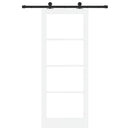 Skydedør ORKDAL Hvid 83 x 211 cm Massivt fyrretræ og glas