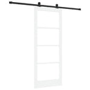 Skydedør ORKDAL Hvid 83 x 202 cm Massivt fyrretræ og glas
