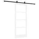 Skydedør ORKDAL Hvid 83 x 202 cm Massivt fyrretræ og glas