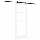 Skydedør ORKDAL Hvid 83 x 211 cm Massivt fyrretræ og glas