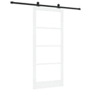 Skydedør ORKDAL Hvid 93 x 211 cm Massivt fyrretræ og glas