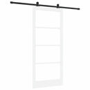 Skydedør ORKDAL Hvid 93 x 211 cm Massivt fyrretræ og glas