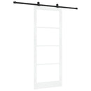Skydedør ORKDAL Hvid 93 x 232 cm Massivt fyrretræ og glas