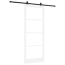 Skydedør ORKDAL Hvid 93 x 232 cm Massivt fyrretræ og glas