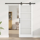 Skydedør ORKDAL 83 x 202 cm Massivt fyrretræ og glas