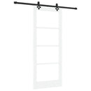 Skydedør ORKDAL 83 x 202 cm Massivt fyrretræ og glas