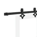 Skydedør ORKDAL 83 x 211 cm Massivt fyrretræ og glas