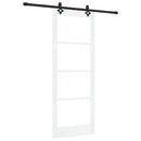 Skydedør ORKDAL 83 x 211 cm Massivt fyrretræ og glas
