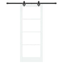 Skydedør ORKDAL 83 x 211 cm Massivt fyrretræ og glas