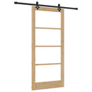 Skydedør ORKDAL 93 x 202 cm Massivt fyrretræ og glas