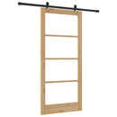 Skydedør ORKDAL 93 x 202 cm Massivt fyrretræ og glas