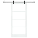 Skydedør ORKDAL 93 x 202 cm Massivt fyrretræ og glas