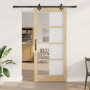 Skydedør ORKDAL 93 x 211 cm Massivt fyrretræ og glas