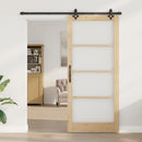 Skydedør ORKDAL 93 x 211 cm Massivt fyrretræ og glas