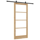 Skydedør ORKDAL 93 x 211 cm Massivt fyrretræ og glas