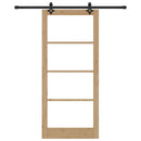 Skydedør ORKDAL 93 x 211 cm Massivt fyrretræ og glas