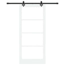 Skydedør ORKDAL 93 x 211 cm Massivt fyrretræ og glas