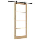 Skydedør ORKDAL 93 x 232 cm Massivt fyrretræ og glas
