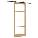 Skydedør ORKDAL 93 x 232 cm Massivt fyrretræ og glas