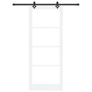 Skydedør ORKDAL 93 x 232 cm Massivt fyrretræ og glas